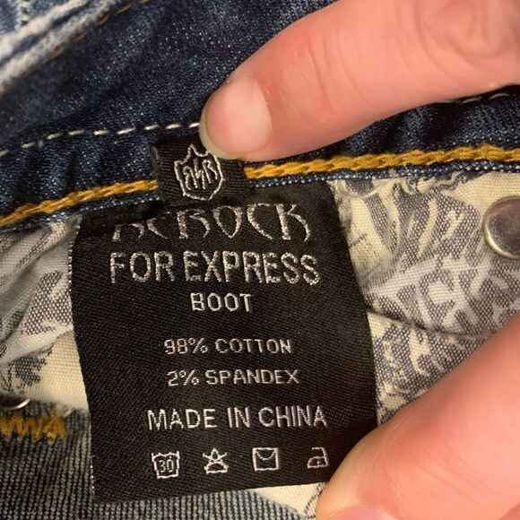 rerock for express distressed boot cut jeans - Picture 13 of 14